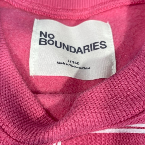 No Boundaries Pink Paris Sweatshirt large - Picture 5 of 5